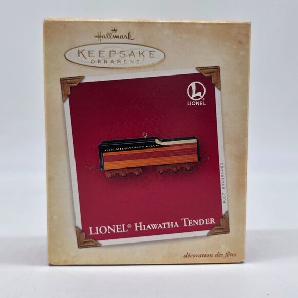 Lionel Hiawatha Tender Train Ornament Hallmark Keepsake 2014 Red & Black - Picture 1 of 12